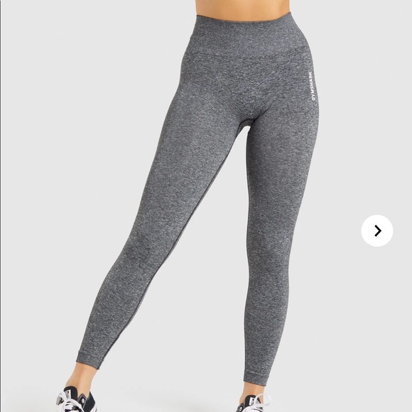 Gymshark Adapt Marl Seamless Leggings Black - Picture 3 of 4